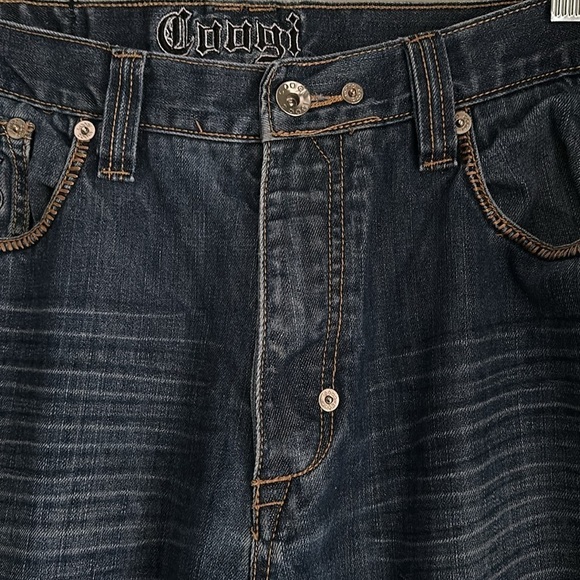 COOGI Jeans Embroidered COOGI Spellout Heritage 5 Pockets W38 L34 Urban Hip Hop - Picture 10 of 16